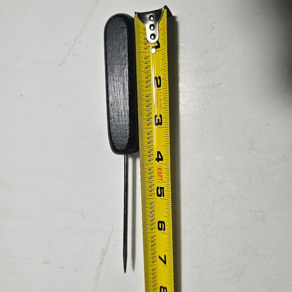 Vintage Ice Pick with Black Wooden Handle – Retro Bar Tool